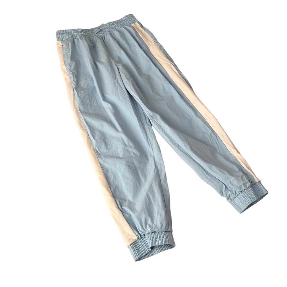 Fabletics Norah Baby Blue Adjustable Waist Cotton Jogger Track Pant Size Large